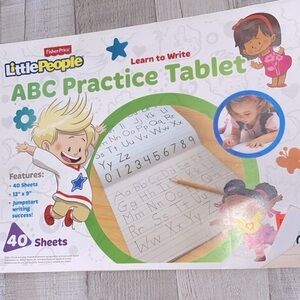 Little People ABC practice notepad tablet